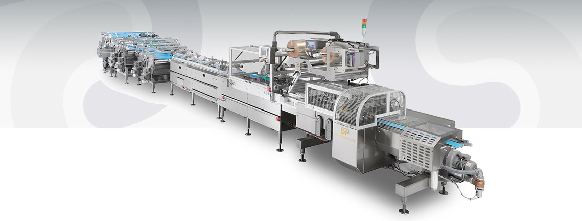 Automatic biscuit packaging line