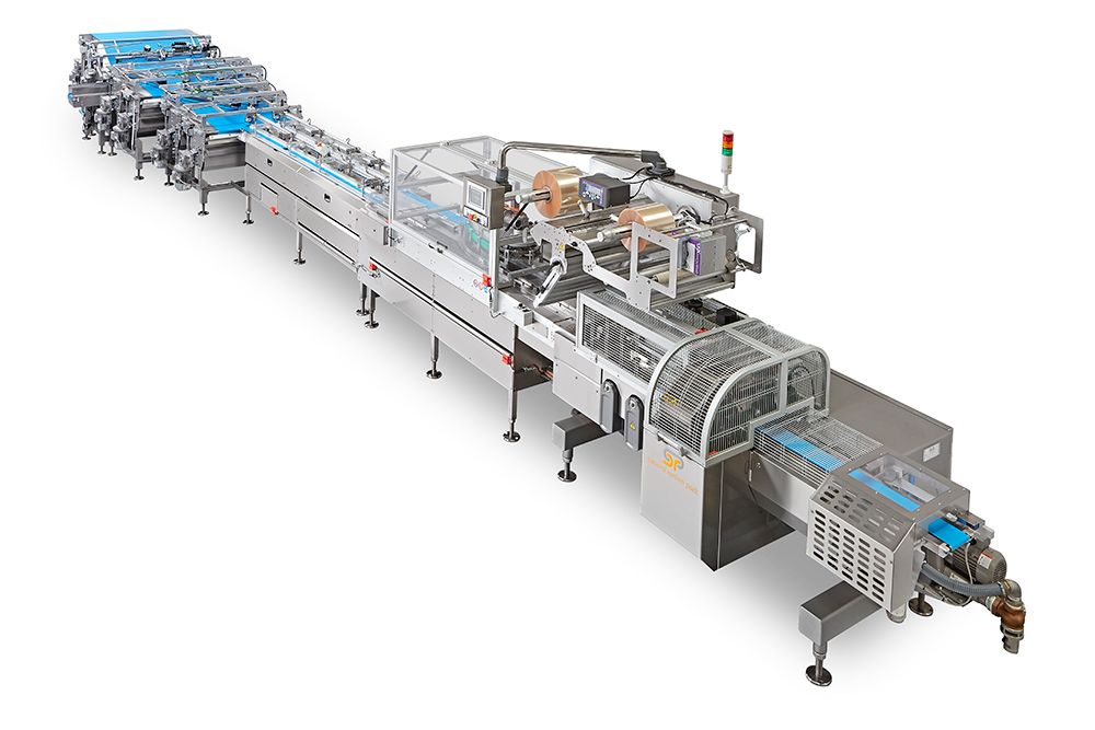Automatic biscuit packaging line